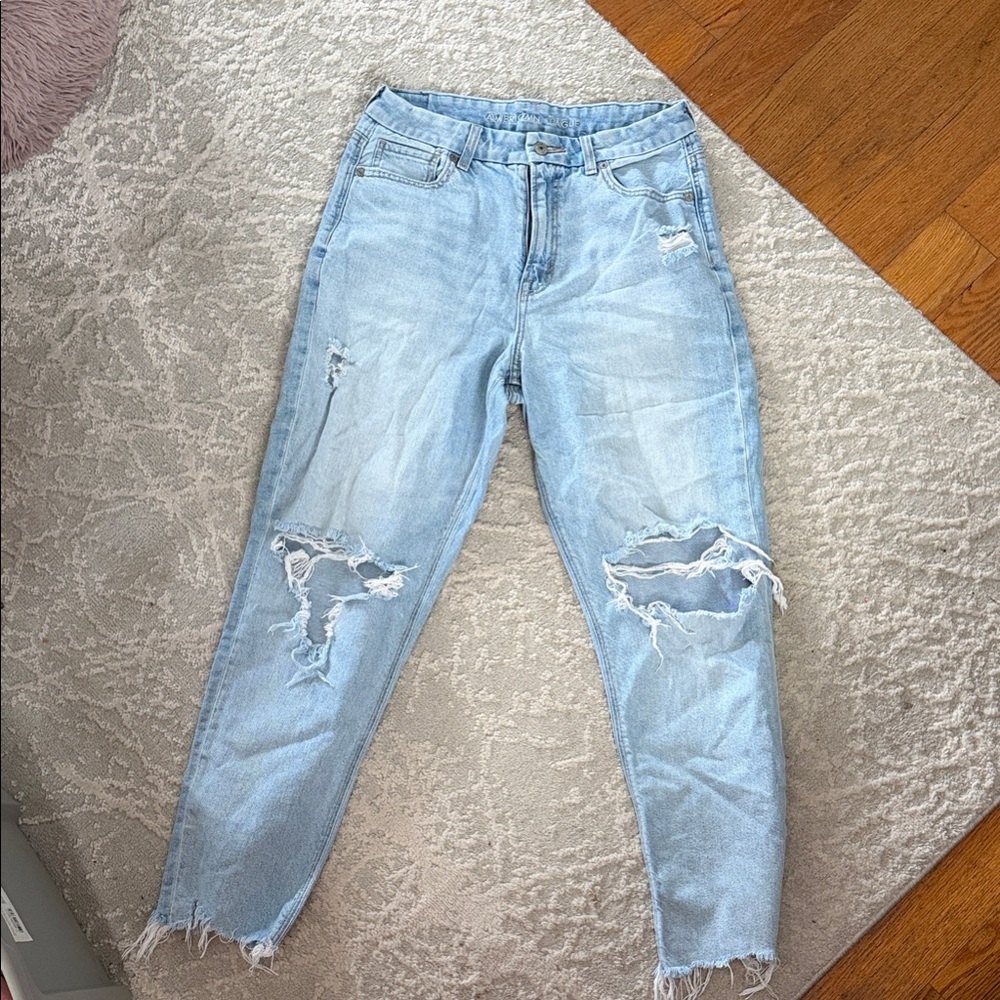 American Eagle Outfitters Light Blue High Rise Jeans